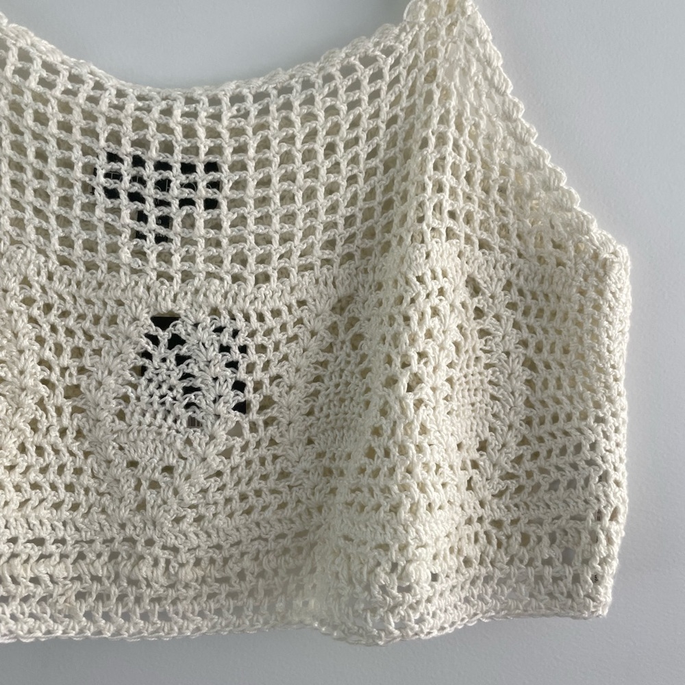 topshop crochet crop top
